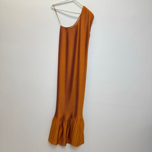 TOME One Shoulder Pleated Dress - Picture 15 of 16